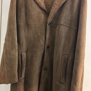 Men’s Ermenegildo Zegna Brown Suede Coat